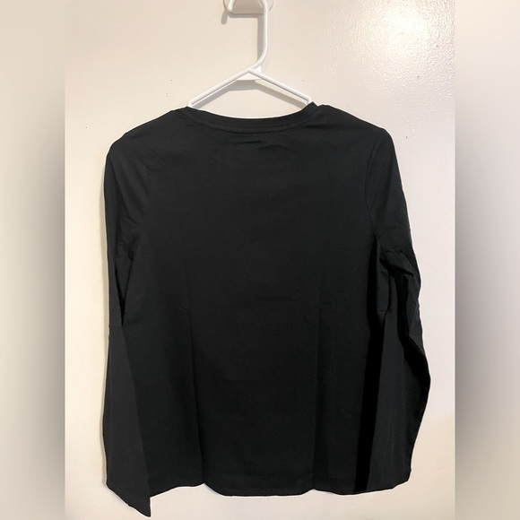 Sz XXL (16/18) Cat & Jack girls pull over crewneck long sleeve top black - Picture 3 of 7
